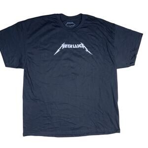 Metallica Men’s 2XL Explicit Rock Band T-Shirt, Black/White